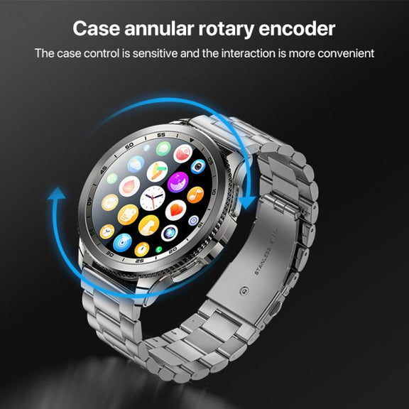 Yesido IO34 1.43 inch AMOLED Screen Metal Smart Watch Support BT Call(Grey)