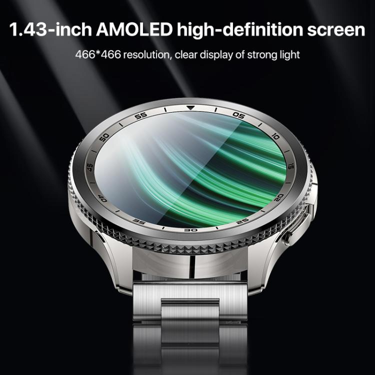 Yesido IO34 1.43 inch AMOLED Screen Metal Smart Watch Support BT Call(Grey)