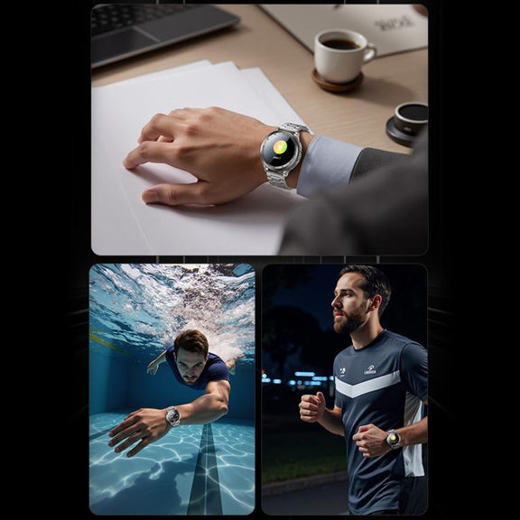 Yesido IO34 1.43 inch AMOLED Screen Metal Smart Watch Support BT Call(Grey)