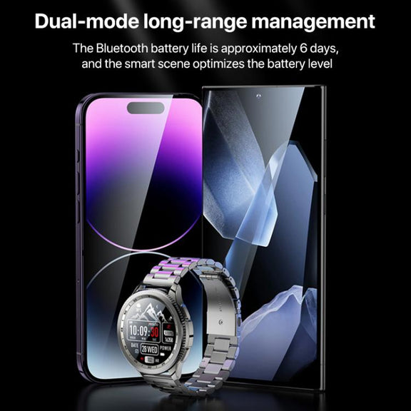 Yesido IO34 1.43 inch AMOLED Screen Metal Smart Watch Support BT Call(Grey)