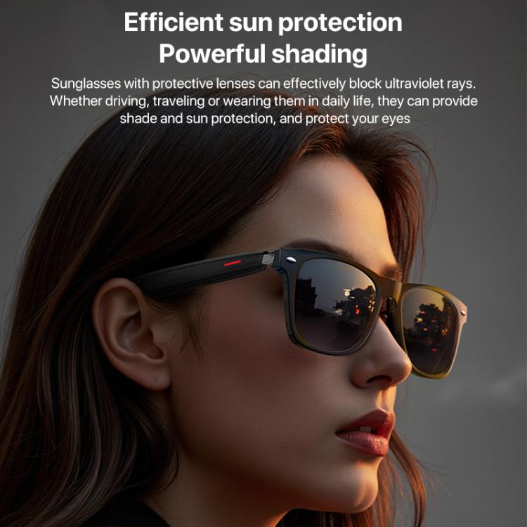 Yesido IO35 Smart Music Glasses IP54 Water-resistant Support BT Call(Black)