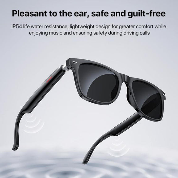 Yesido IO35 Smart Music Glasses IP54 Water-resistant Support BT Call(Black)
