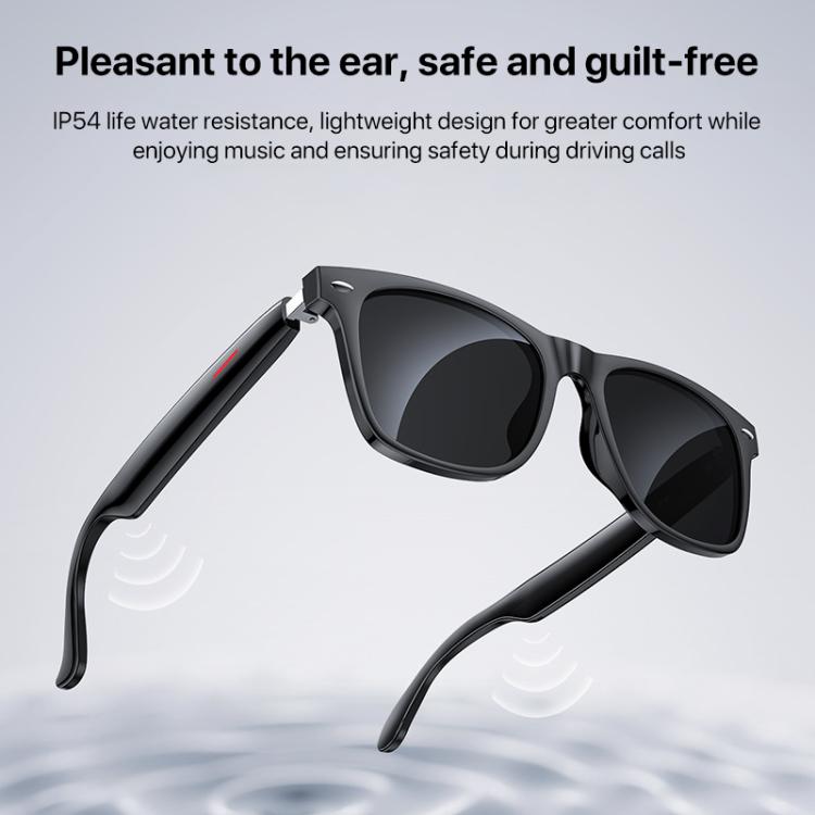 Yesido IO35 Smart Music Glasses IP54 Water-resistant Support BT Call(Black)