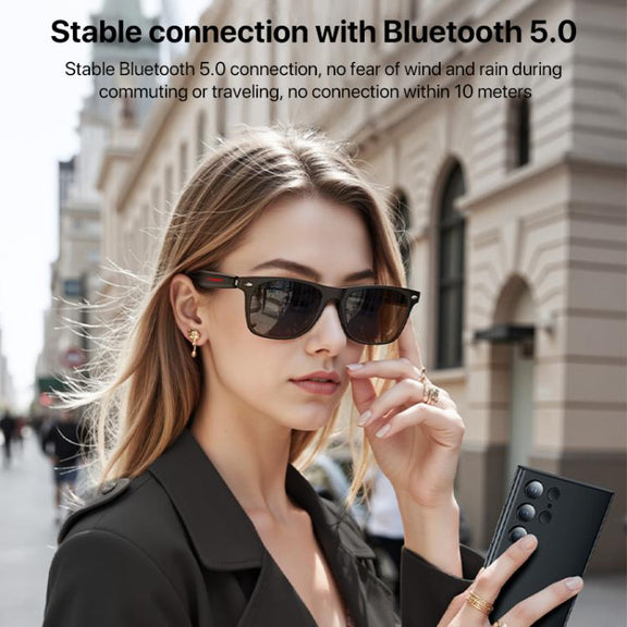Yesido IO35 Smart Music Glasses IP54 Water-resistant Support BT Call(Black)
