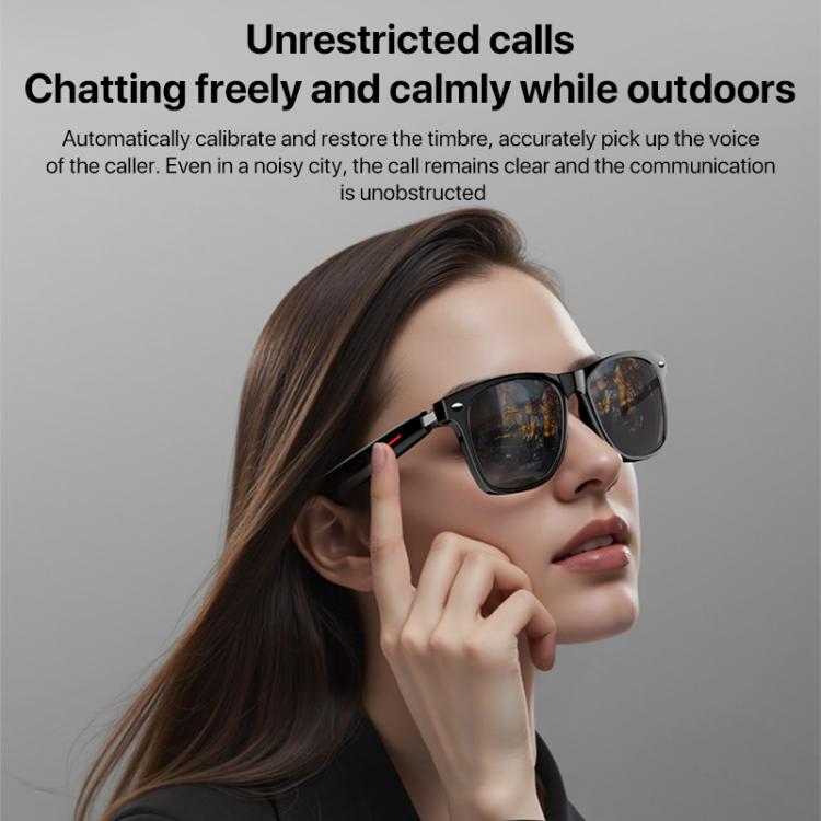 Yesido IO35 Smart Music Glasses IP54 Water-resistant Support BT Call(Black)