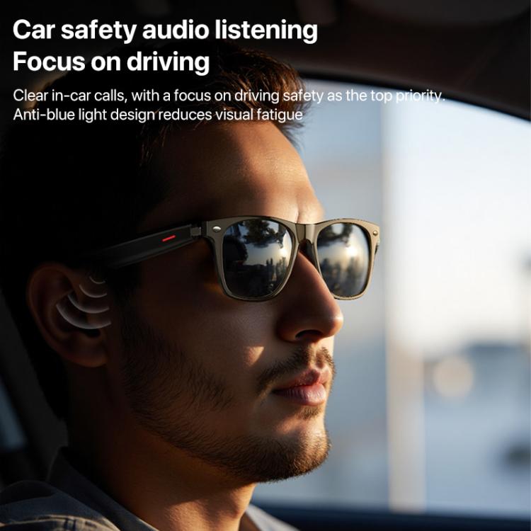 Yesido IO35 Smart Music Glasses IP54 Water-resistant Support BT Call(Black)
