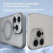 For iPhone 17 Air Kalebol Metal Lens Frame MagSafe Frosted PC Phone Case(Black)