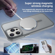 For iPhone 17 Air Kalebol Metal Lens Frame MagSafe Frosted PC Phone Case(Black)
