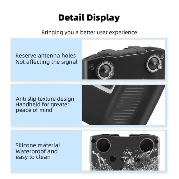 For DJI RC-N2 / RC-N1 BRDRC Remote Control Shockproof Anti-scratch Silicone Case(Grey)