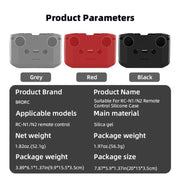 For DJI RC-N2 / RC-N1 BRDRC Remote Control Shockproof Anti-scratch Silicone Case(Grey)