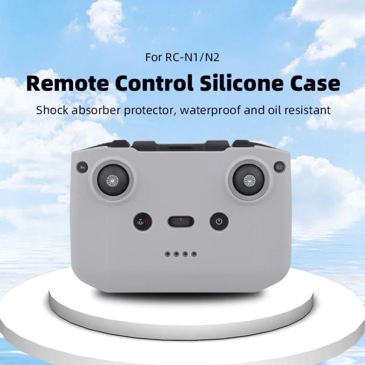 For DJI RC-N2 / RC-N1 BRDRC Remote Control Shockproof Anti-scratch Silicone Case(Grey)