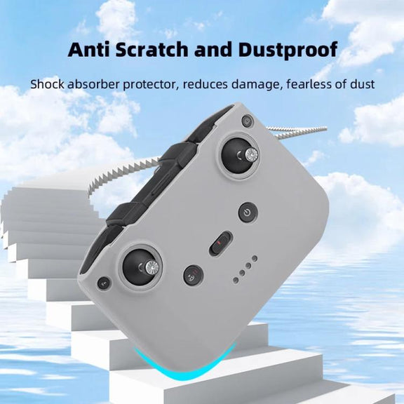 For DJI RC-N2 / RC-N1 BRDRC Remote Control Shockproof Anti-scratch Silicone Case(Grey)