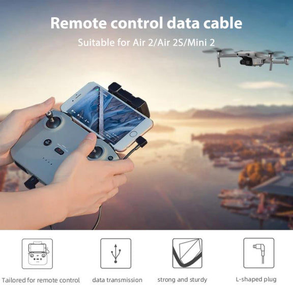 BRDRC Data Cable for DJI Mavic Air 2 / Air 2S / Mini 2, Type:30cm Type-C to Type-C