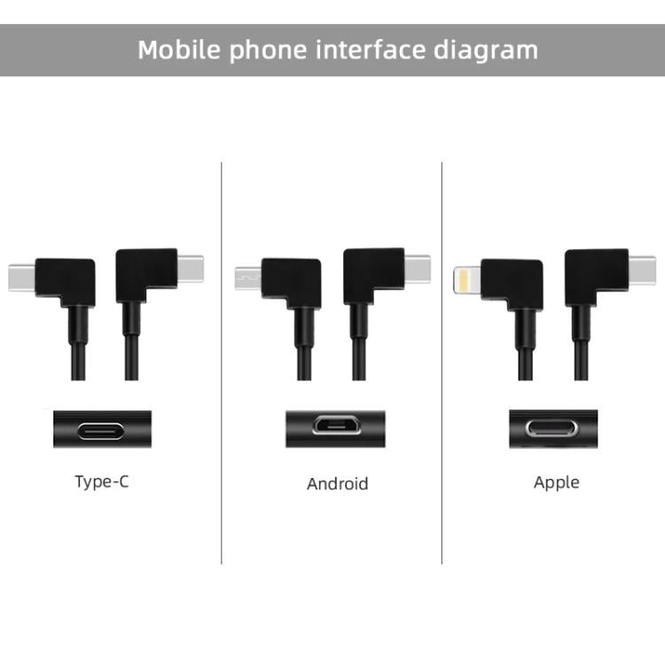 BRDRC Data Cable for DJI Mavic Air 2 / Air 2S / Mini 2, Type:30cm Type-C to 8 Pin