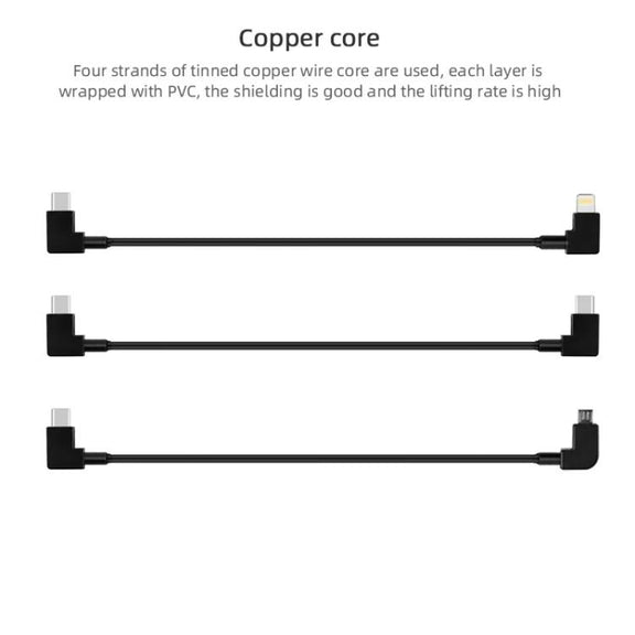 BRDRC Data Cable for DJI Mavic Air 2 / Air 2S / Mini 2, Type:30cm Type-C to Type-C