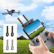 For DJI Mavic 3 / Air 2 / Air 2S / Mini 2 BRDRC Remote Controller Copper Yagi-Uda Antenna Signal Enhancer(Grey)