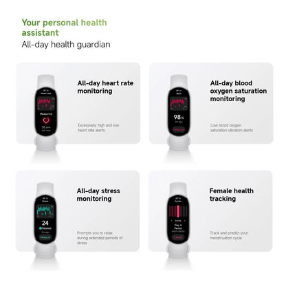 Original Xiaomi Smart Band 10, 1.72 inch AMOLED Screen 5ATM Waterproof Smart Watch, Support Blood Oxygen / Heart Rate Monitor(Black) - free shipping - PMC Jewellery - Order now!