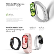 Original Xiaomi Smart Band 10, 1.72 inch AMOLED Screen 5ATM Water-resistant Smart Watch, Support Blood Oxygen / Heart Rate Monitor(Black)