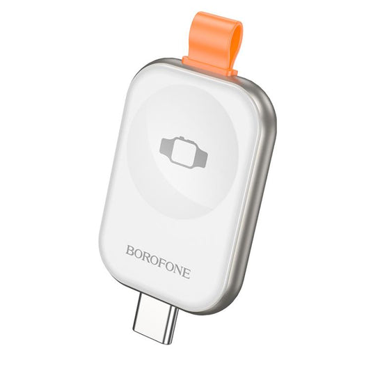 For Apple Watch Series Borofone BQ25A Portable Wireless Charger(Silver) - free shipping - PMC Jewellery - Order now!