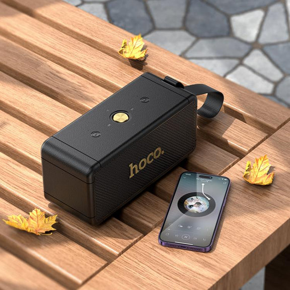 hoco HT1 Max Marquis Sports Bluetooth 5.4 Speaker Support TWS / FM / TF Card / USB / AUX(Black)