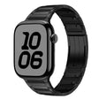 For Apple Watch 46mm / 49mm / 45mm / 44mm Tri-beads Side-detachable Buckle Stainless Steel Watch Band(Black) - free shipping - PMC TechLife - Order now!