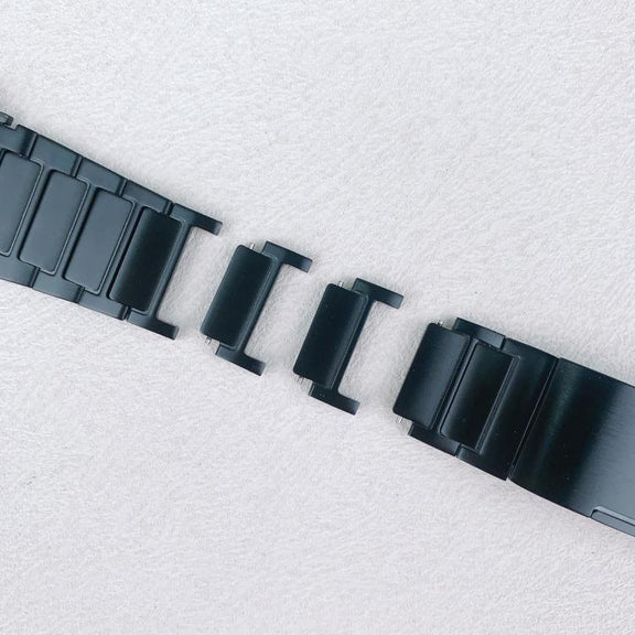 For Apple Watch 46mm / 49mm / 45mm / 44mm Tri-beads Side-detachable Buckle Stainless Steel Watch Band(Silver)