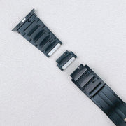For Apple Watch 46mm / 49mm / 45mm / 44mm Tri-beads Side-detachable Buckle Stainless Steel Watch Band(Silver)