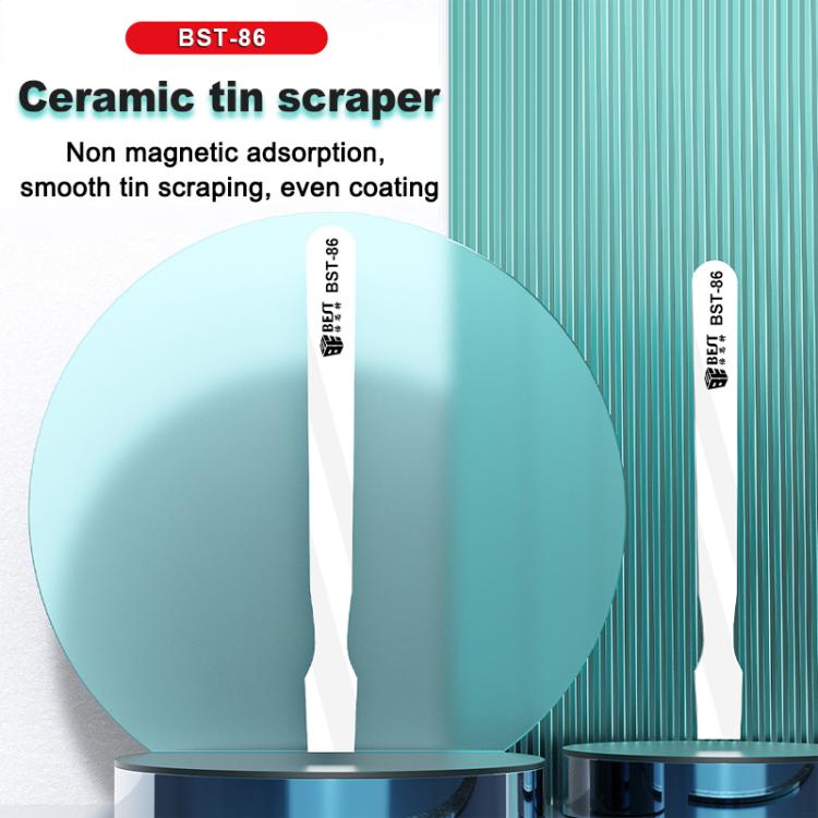 BEST BST-86 Multifunctional Anti-static Anti-magnetic BGA Ceramic Tin Scraper