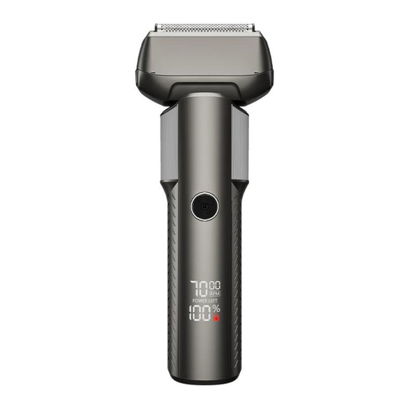 Five-blade Full Body Washable LED Digital Display Reciprocating Electric Shaver(Grey)