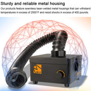 CP-308 Desktop Smoking Apparatus Solder Fume Purifier, Plug:US Plug(Black)