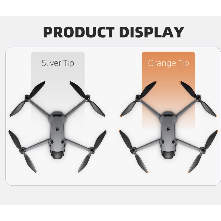 For DJI Mavic 4 Pro Sunnylife 1158F Quick-Release Propellers Blades, Type:One Pair(Orange Tip) - free shipping - PMC Jewellery - Order now!
