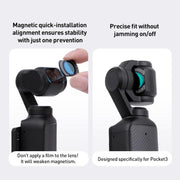 For DJI Osmo Pocket 3 Camera Lens Filter, Filter:0.72X Wide Lens