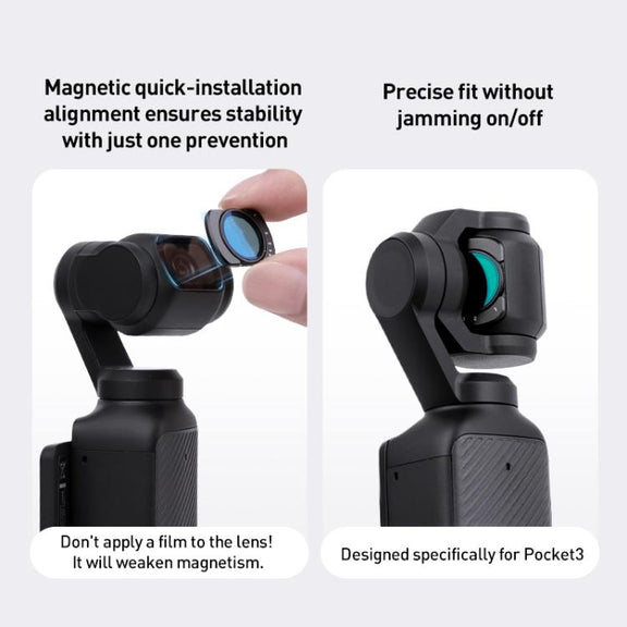 For DJI Osmo Pocket 3 Camera Lens Filter, Filter:0.72X Wide Lens