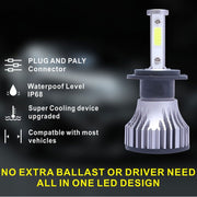 2 PCS X15 9004 DC 9-32V 26W 6500K 8000LM IP68 Car LED Headlight Lamps / Fog Light