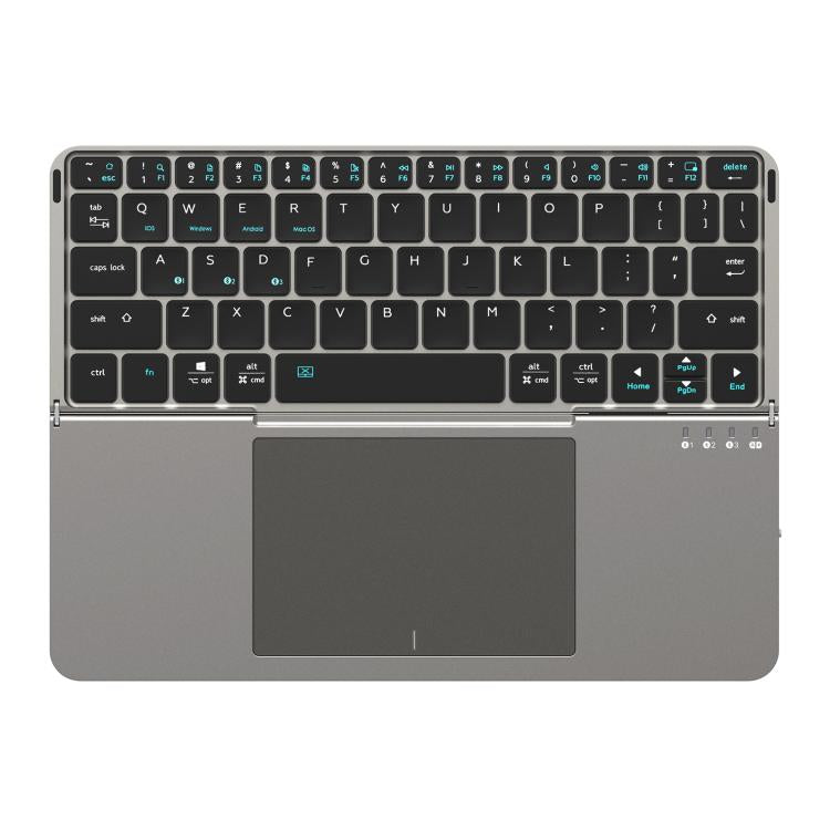 DUX DUCIS OK Fold Series Two-fold Touch Wireless Bluetooth Keyboard Tablet Leather Case(Black) - free shipping - PMC Jewellery - Order now!