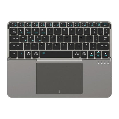 DUX DUCIS OK Fold Series Two-fold Touch Wireless Bluetooth Keyboard Tablet Leather Case(Black) - free shipping - PMC Jewellery - Order now!