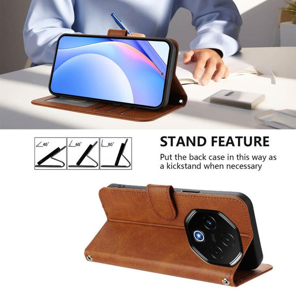 For UMIDIGI G100 Pro Litter Panda Embossing RFID Leather Phone Case with Lanyard(Brown)