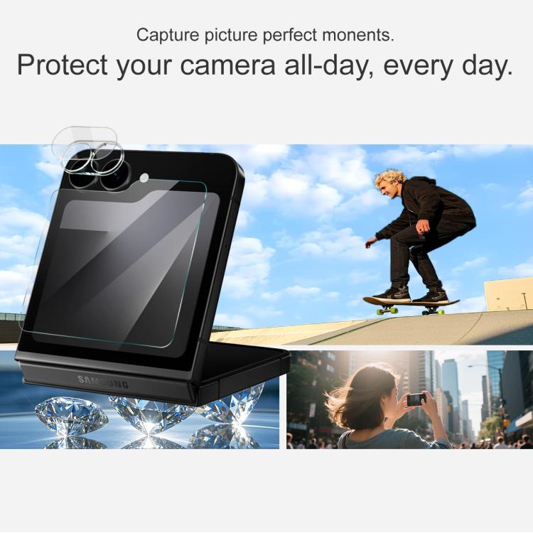 For Samsung Galaxy Z Flip7 FE 1 Sets imak Lens Film + Glass Rear Screen Sticker - free shipping - PMC Jewellery - Order now!