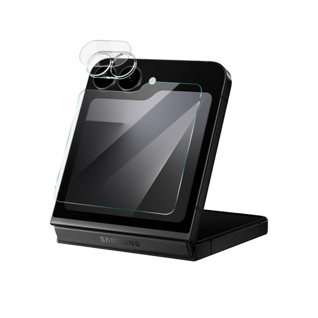 For Samsung Galaxy Z Flip7 FE 1 Sets imak Lens Film + Glass Rear Screen Sticker