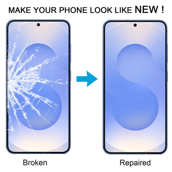 For Samsung Galaxy S25 SM-S931B 10pcs Front Screen Outer Glass Lens with OCA Optically Clear Adhesive
