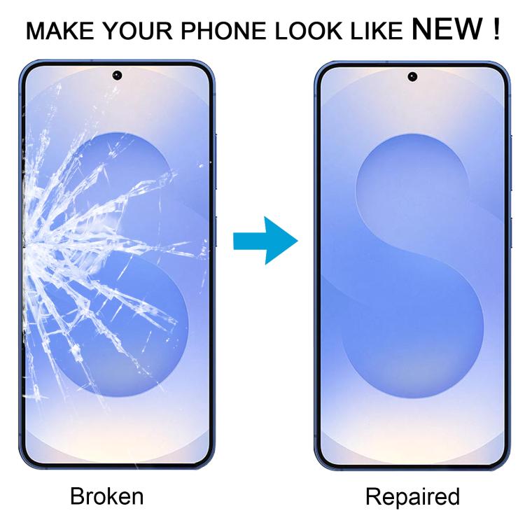 For Samsung Galaxy S25 SM-S931B 10pcs Front Screen Outer Glass Lens with OCA Optically Clear Adhesive