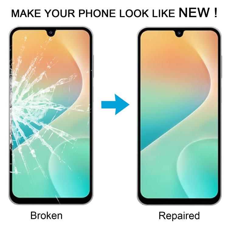 For Samsung Galaxy M36 SM-M366B 10pcs Front Screen Outer Glass Lens with OCA Optically Clear Adhesive