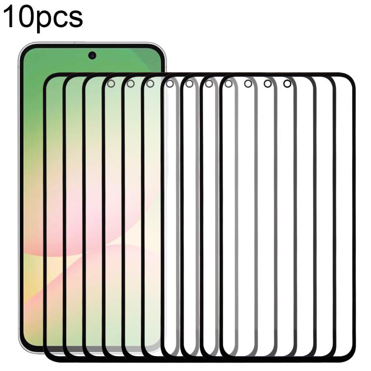For Samsung Galaxy A56 SM-A566B 10pcs Front Screen Outer Glass Lens with OCA Optically Clear Adhesive - free shipping - PMC TechLife - Order now!