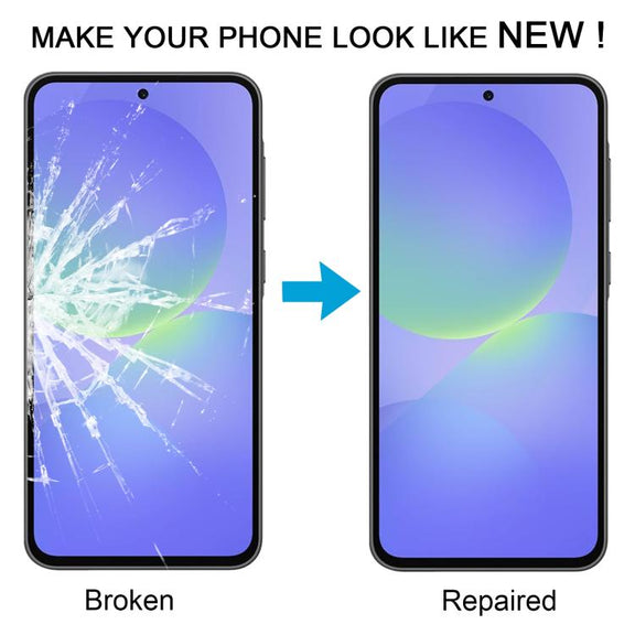 For Samsung Galaxy A36 SM-A366B 10pcs Front Screen Outer Glass Lens with OCA Optically Clear Adhesive