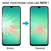 For Samsung Galaxy A26 SM-A266B 10pcs Front Screen Outer Glass Lens with OCA Optically Clear Adhesive