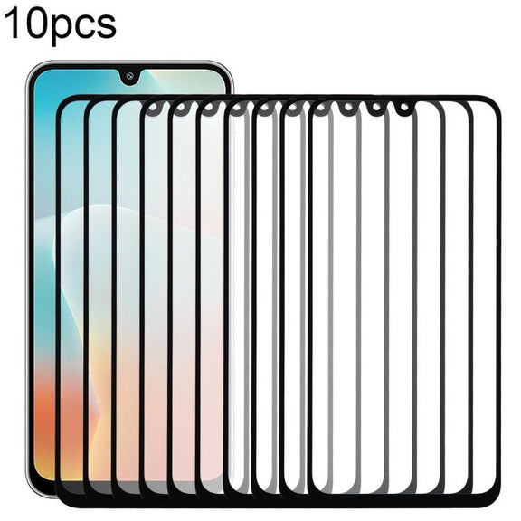 For Samsung Galaxy M16 SM-M166P 10pcs Front Screen Outer Glass Lens with OCA Optically Clear Adhesive