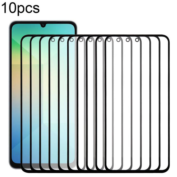 For Samsung Galaxy A06 5G SM-A066B 10pcs Front Screen Outer Glass Lens with OCA Optically Clear Adhesive