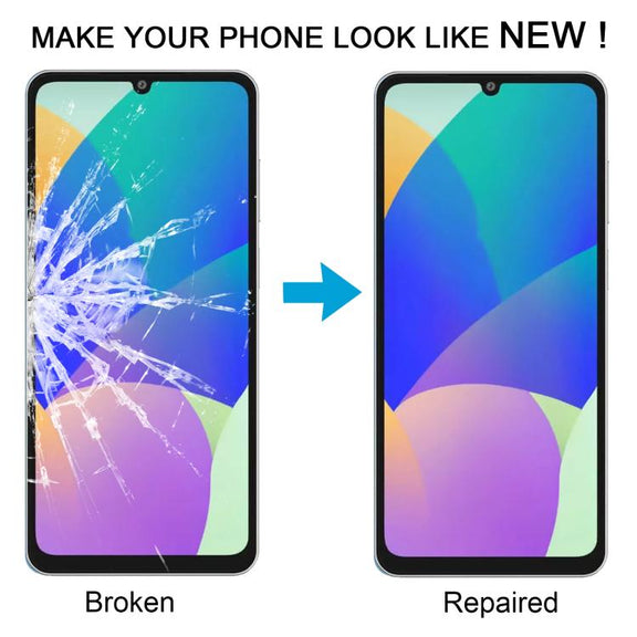 For Samsung Galaxy F06 5G SM-E066B 10pcs Front Screen Outer Glass Lens with OCA Optically Clear Adhesive