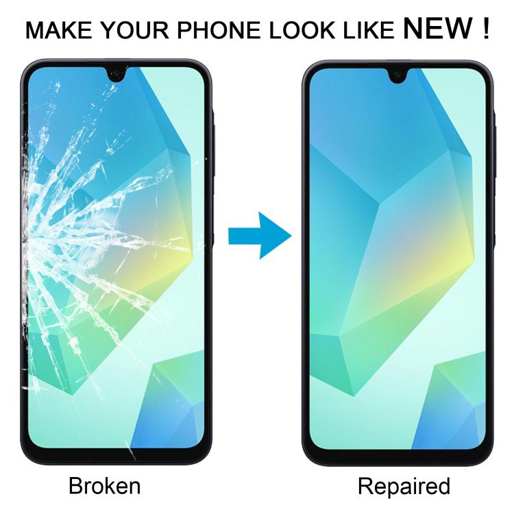 For Samsung Galaxy A16 5G SM-A166B 10pcs Front Screen Outer Glass Lens with OCA Optically Clear Adhesive