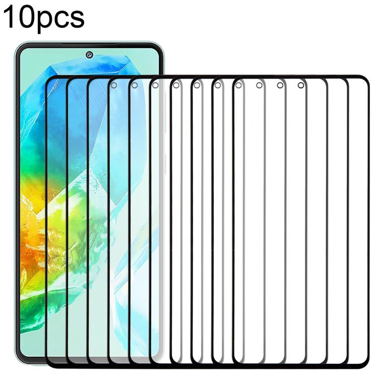 For Samsung Galaxy M55s SM-M558B 10pcs Front Screen Outer Glass Lens with OCA Optically Clear Adhesive - free shipping - PMC TechLife - Order now!